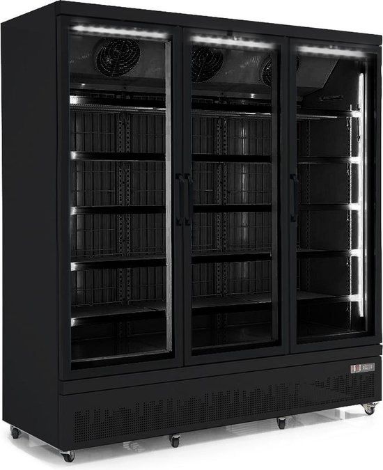 Armoire réfrigérée TOPMAXIBL noir à portes battantes