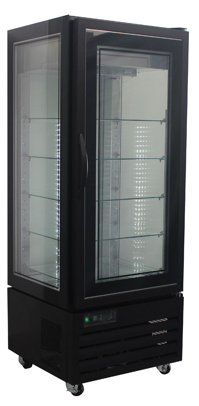 Armoire congélateur 4 faces vitrées VIEWMIN noir