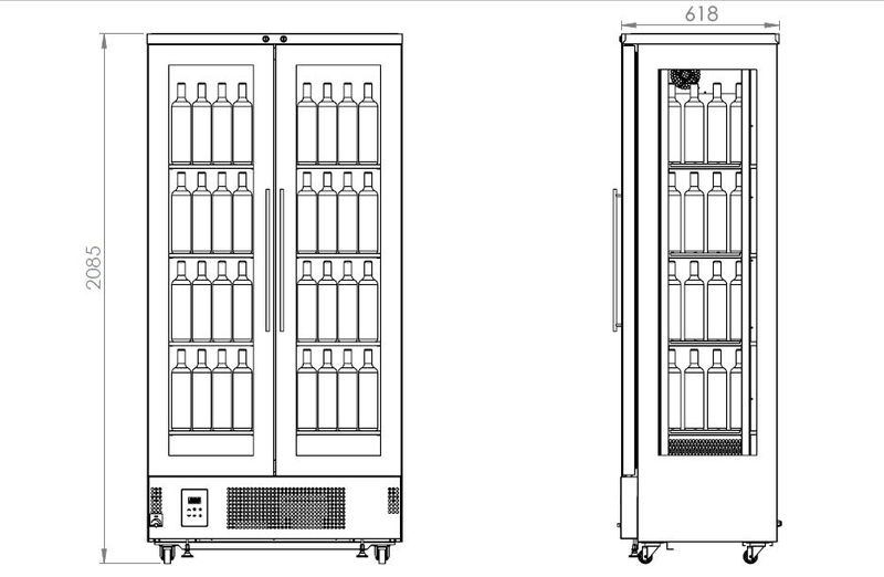 Armoire réfrigérée à vin VINOPLUS portes vitrées