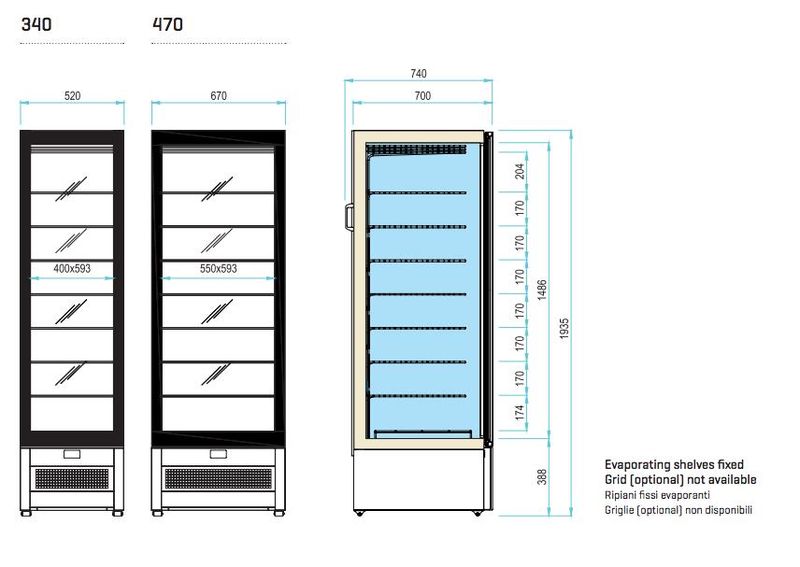 Armoire congélateur VISION500ST statique