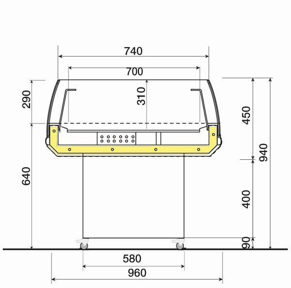 Frigo bac ARTEMIS 1290