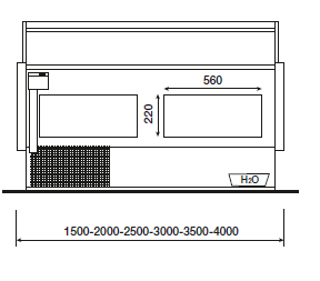 Vitrine réfrigérée MELODY 3000 statique (A1)