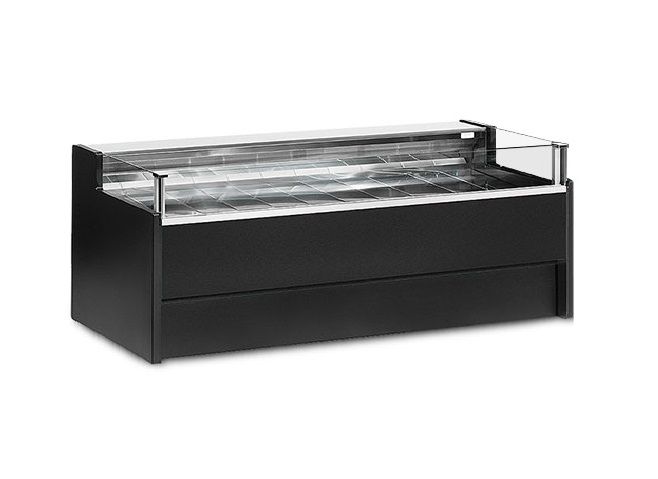 Vitrine réfrigérée PORTHOS 2500 ventilé libre service avec réserve (PF2)