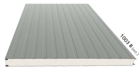 Panneaux sandwich premier choix nervuré RAL9010