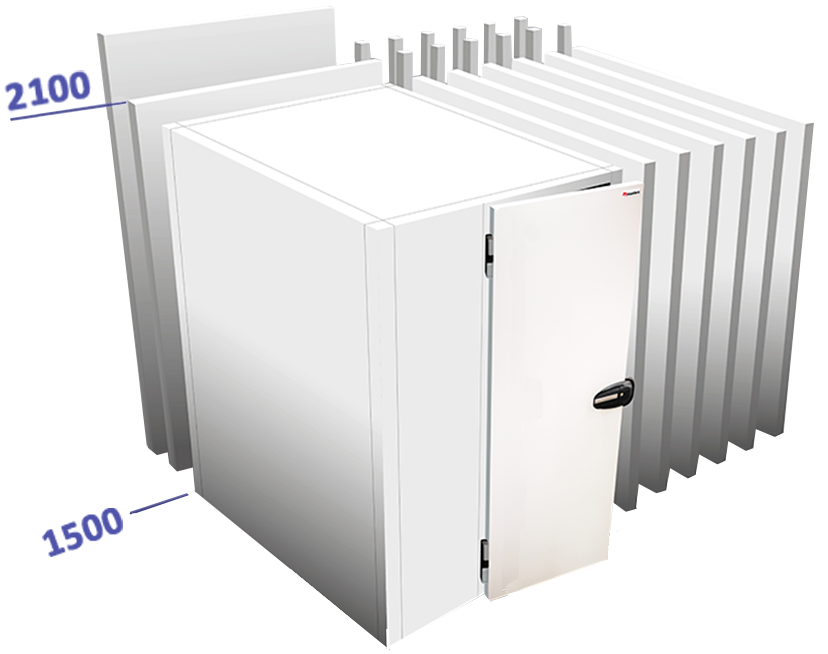 Chambre froide L 1500 mm x H 2100 mm