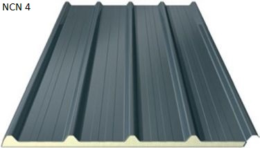 Panneaux de toiture 060 mm RAL7016