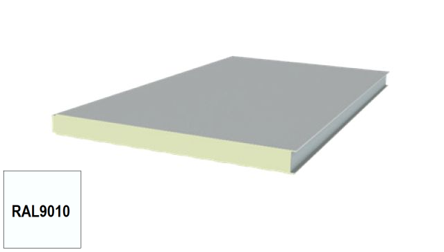 Panneaux sandwich premier choix lisse 040 épais RAL 9010/9010