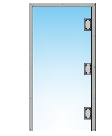 Porte va et vient simple Crystal Clear